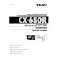 Cover page of TEAC CX-650R Owner's Manual