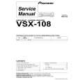 Cover page of PIONEER VSX-108/KUXCN Service Manual