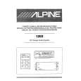 Cover page of ALPINE 1203 Owner's Manual