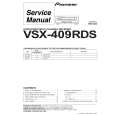 Cover page of PIONEER VSX-409RDS/MVXJI Service Manual