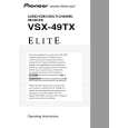 Cover page of PIONEER VSX-49TX Owner's Manual