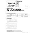 Cover page of PIONEER S-A4900/XJI/EW Service Manual