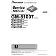 Cover page of PIONEER GM-5100T/XU/CN Service Manual