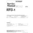 Cover page of PIONEER RFD1 I Service Manual