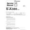 Cover page of PIONEER S-A380/XJI/E Service Manual