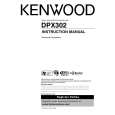 Cover page of KENWOOD DPX302 Owner's Manual