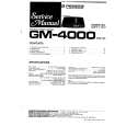 Cover page of PIONEER GM4000 Service Manual