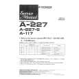 Cover page of PIONEER A-227-s Service Manual