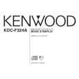 Cover page of KENWOOD KDC-F324A Owner's Manual