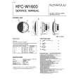 Cover page of KENWOOD KFCW1600 Service Manual
