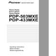 Cover page of PIONEER PDP433MXE Owner's Manual