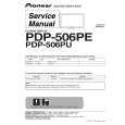 Cover page of PIONEER PDP506PE-PU Service Manual