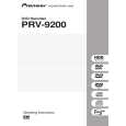 Cover page of PIONEER PRV-9200/KU/CA Owner's Manual