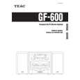 Cover page of TEAC GF600 Owner's Manual