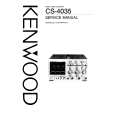 Cover page of KENWOOD CS-4035 Service Manual
