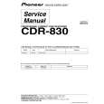 Cover page of PIONEER CDR-830/WYXJ4 Service Manual