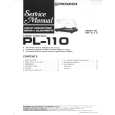 Cover page of PIONEER PL-110 Service Manual