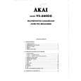 Cover page of AKAI VS66 Service Manual
