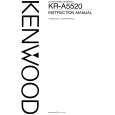Cover page of KENWOOD KRA5520 Owner's Manual