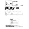 Cover page of PIONEER SX205RDS Service Manual
