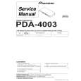 Cover page of PIONEER PDA-4003/UCBWYVLDK Service Manual