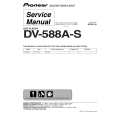 Cover page of PIONEER DV-588A-S Service Manual
