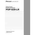 Cover page of PIONEER PDP-S29-LR Service Manual
