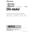 Cover page of PIONEER DV-49AV/KUXZT/CA Service Manual