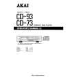Cover page of AKAI CD-73 Owner's Manual