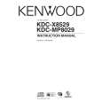 Cover page of KENWOOD KDC-X8529 Owner's Manual
