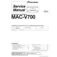 Cover page of PIONEER MAC-V700/TLW/TA/HK Service Manual