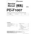 Cover page of PIONEER PD-F1007/KU Service Manual