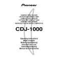 Cover page of PIONEER CDJ-1000/WY Owner's Manual