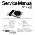 Cover page of TECHNICS SP-10MKII Service Manual