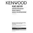 Cover page of KENWOOD KAC-X812D Owner's Manual