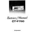 Cover page of PIONEER CT-F750 Service Manual