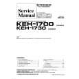 Cover page of PIONEER KEH1700 Service Manual
