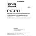 Cover page of PIONEER PD-F17 Service Manual