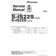 Cover page of PIONEER S-IS22S/XIN/EW Service Manual