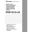 Cover page of PIONEER PDP-S13-LR Owner's Manual