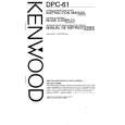 Cover page of KENWOOD DPC-61 Owner's Manual