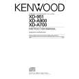 Cover page of KENWOOD XD951 Owner's Manual