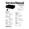 Cover page of TECHNICS SV-DA10 Service Manual