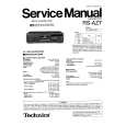 Cover page of TECHNICS RSAZ7 Service Manual