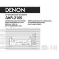Cover page of DENON AVR-2105 Owner's Manual