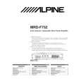 Cover page of ALPINE MRD-F752 Owner's Manual