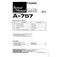 Cover page of PIONEER A757 Service Manual