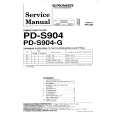 Cover page of PIONEER PDS904/G Service Manual