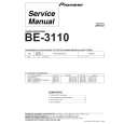 Cover page of PIONEER BE3110 Service Manual