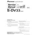 Cover page of PIONEER S-DV33/XJC/E Service Manual